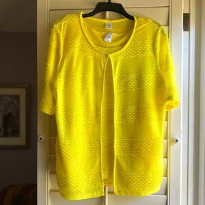 East 5th Vibrant Yellow Twinset, Size Large